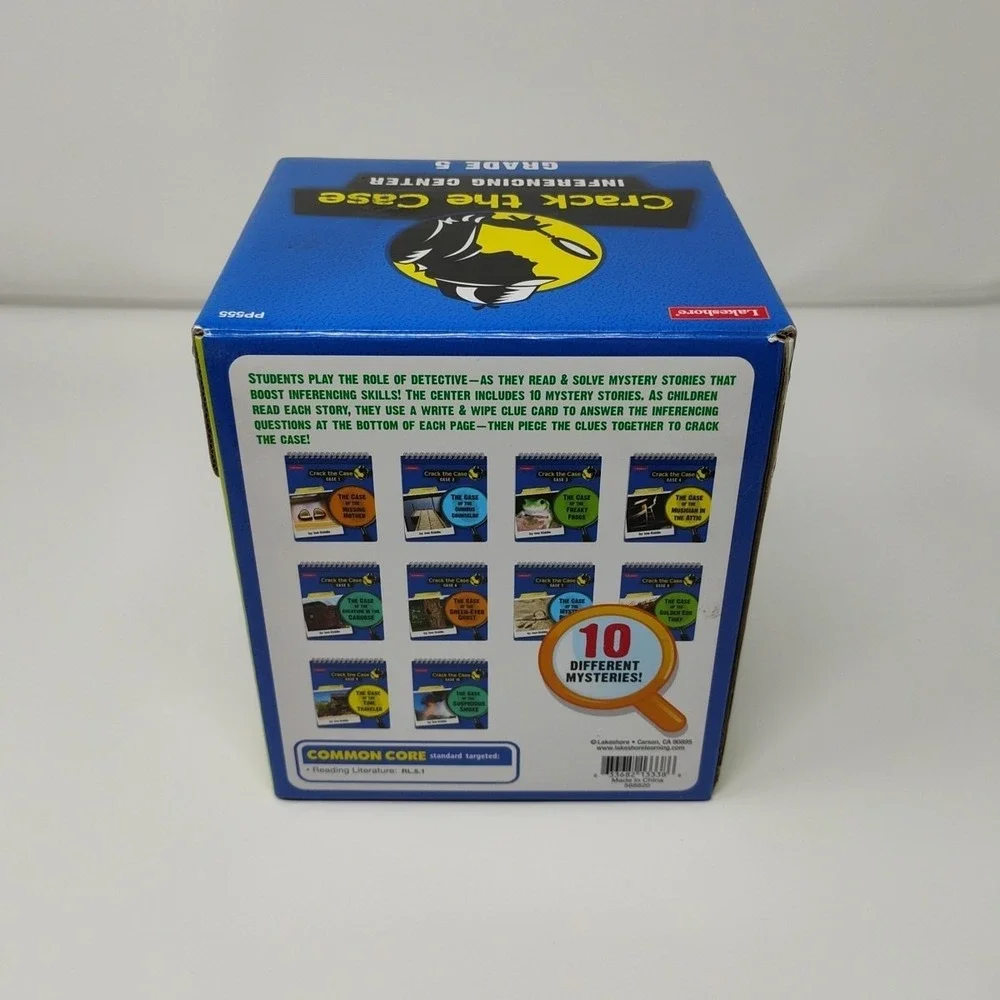 Lakeshore Crack the Case Flip Books Inferencing Center Homeschool Box Grade 5